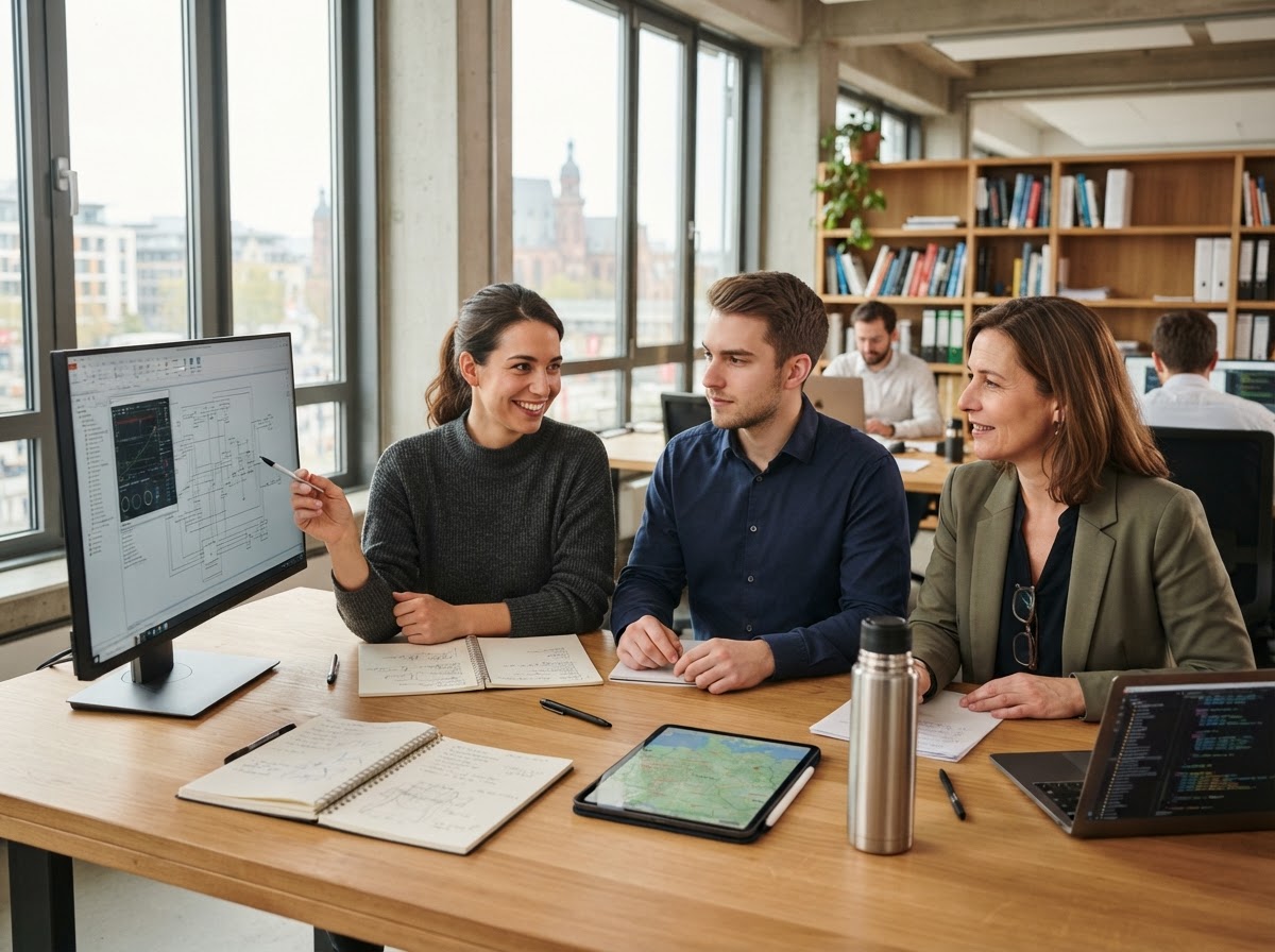 Ralvero Felsuna Team bei der Arbeit an datengestützten Analysemodellen